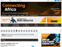 Tablet Screenshot of connectingafrica.com